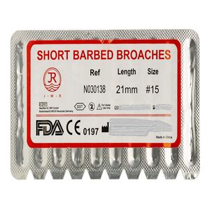 باربروچ دندانپزشکی جی دبلیو آر مدل broache 15 بسته 10 عددی