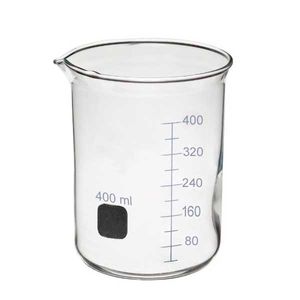 بشر آزمایشگاه مدل beaker ظرفیت 400 میلی لیتر