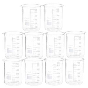 بشر آزمایشگاه مدل beaker ظرفیت 600 میلی لیتر بسته 10 عددی