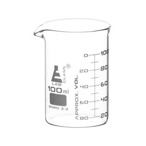 بشر آزمایشگاه مدل lfbeaker ظرفیت 100 میلی لیتر