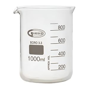 بشر آزمایشگاهی گلاسکو مدل pyrex ظرفیت 1000 میلی لیتر