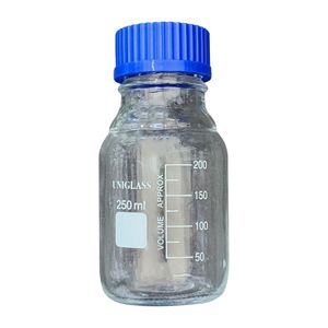 بطری آزمایشگاهی یونی گلس مدل b1 ظرفیت 250 میلی لیتر