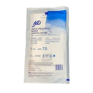 دستکش جراحی لاتکس اچ دی مدل 7a سایز 7 بسته 2 عددی