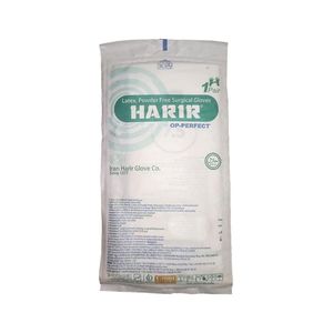 دستکش جراحی لاتکس حریر مدل 01 سایز 7.5 بسته 400 عددی