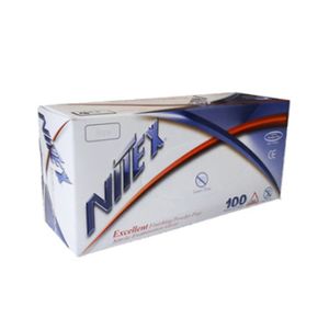 دستکش طبی نیتکس مدل 01 سایز مدیوم 20 بسته 100 عددی