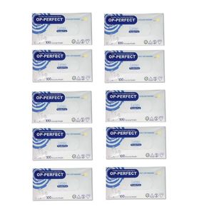 دستکش لاتکس اوپی پرفکت مدل 01m سایز مدیوم بسته 10 عددی