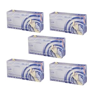 دستکش لاتکس غیر پودری مدل op perfect سایز متوسط (m) بسته 5 بسته 100 عددی