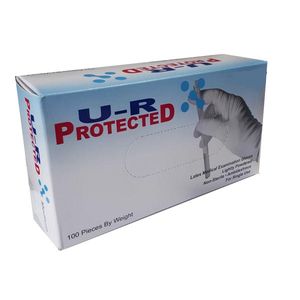 دستکش لاتکس یوار پروتکت مدل 01 سایز s بسته 100 عددی