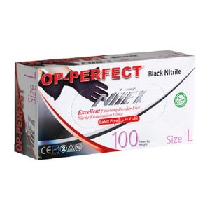 دستکش نیتریل اپی پرفکت نیتکس مدل l100 سایز لارج بسته 100 عددی