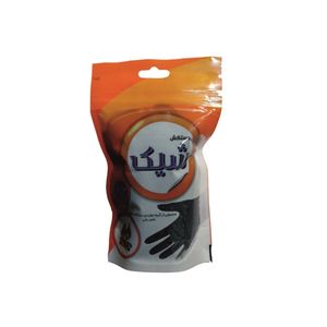 دستکش نیتریل شیک مدل b_m سایز مدیوم بسته 10 عددی