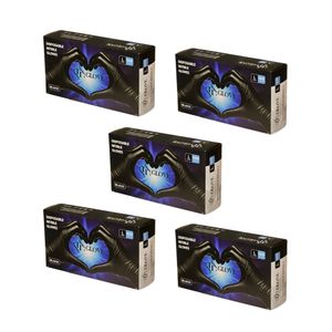 دستکش نیتریل غیر پودری مدل  ttمجموعه 5 عددی سایز بزرگ (l) پنج بسته 100 عددی