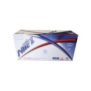 دستکش نیتریل نیتکس مدل 01 سایز xs بسته 100 عددی