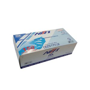 دستکش نیتریل نیتکس مدل 015l سایز لارج بسته 150 عددی