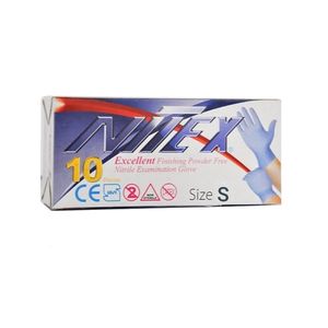 دستکش نیتریل نیتکس مدل 01s سایز اسمال بسته 10 عددی