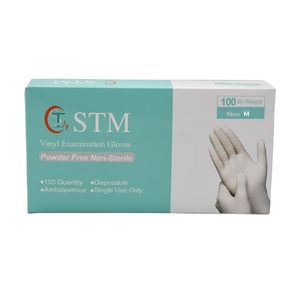 دستکش وینیل اس تی ام مدل 01m سایز مدیوم بسته ۱۰۰ عددی