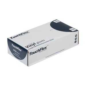 دستکش وینیل تاچ فلکس مدل 01l سایز لارژ بسته 100 عددی