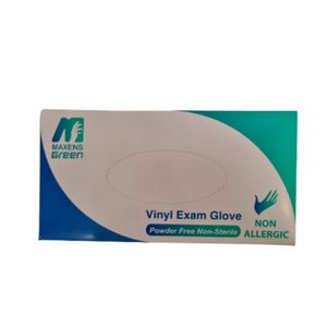 دستکش وینیل مدل maxens سایز مدیوم بسته 100 عددی