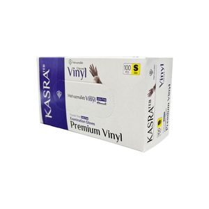 دستکش وینیل کسری طب مدل latex free سایز s بسته 100 عددی
