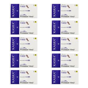 دستکش وینیل کسری طب مدل latex free سایز s ده بسته 100 عددی
