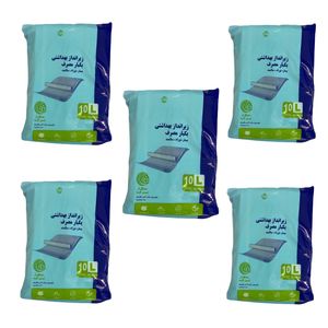 زیر انداز بهداشتی یکبار مصرف بیمار مدل آنتی باکتریال مجموعه 5 عددی