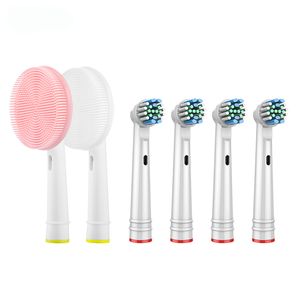 ست سری یدک مسواک برقی و برس پاک کننده صورت روتری الکتریک مدل bonas مجموعه 6 عددی