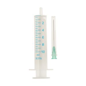 سرنگ سوپا مدل سرسوزن 22 21 ظرفیت 10 سی سی بسته 800 عددی