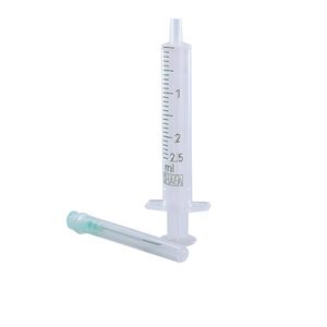 سرنگ شفا مدل بدون پیستون ظرفیت 2_5 سی سی مجموعه 10 عددی