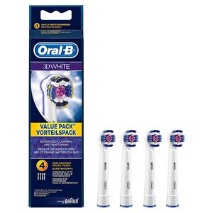 سری یدک مسواک برقی اورال بی مدل 3d white بسته 4 عددی
