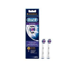 سری یدک مسواک برقی اورال بی مدل brush heads 3d white بسته 2 عددی