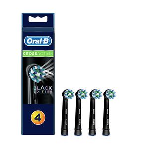 سری یدک مسواک برقی اورال بی مدل cross action black edition بسته 4 عددی