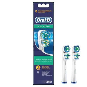 سری یدک مسواک برقی اورال بی مدل dual clean بسته 2 عددی