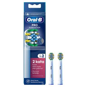 سری یدک مسواک برقی اورال بی مدل pro floss action بسته 2 عددی