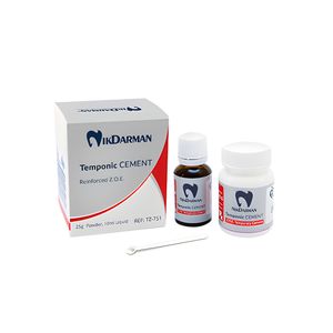 سمان موقت زینک اکساید اژنول نیک درمان مدل temponic وزن 25 گرم