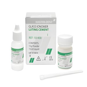سمان گلاس آينومر لوتينگ سلف کيور مستر دنت مدل glassionomer luting type 1 مقدار 15 گرم