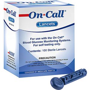 سوزن تست قند خون ایکان مدل on call g124 10a