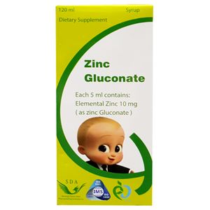 شربت زینک گلوکونات 10 میلی گرم سیمرغ دارو   120 میلی لیتر