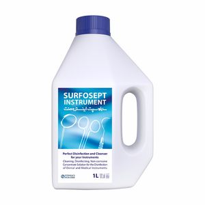 ضد عفونی کننده تجهیزات بیمارستانی شرکت رضاراد مدل surfosept instrument حجم 1000 میلی لیتر بسته 10 عددی