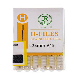 فایل دستی دندانپزشکی جی دبلیو آر مدل h سایز 15 بسته 6 عددی