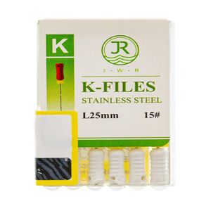 فایل دستی دندانپزشکی جی دبلیو آر مدل k15 بسته 6 عددی