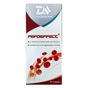 قرص آهن و فولیک اسید فیفوایفکت تریتا دارو   30 میلی گرم بسته 30 عددی