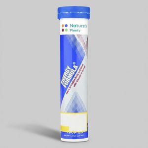 قرص جوشان انرژی‌زا نیچرز پلنتی مدل energy formula با طعم ردبول افزایش انرژی و قدرت حین تمرین کاهش خستگی مزمن حاوی کافئین و ویتامین‌های گروه b بدون لاکتوز بسته 20 عددی وزن 93 گرم