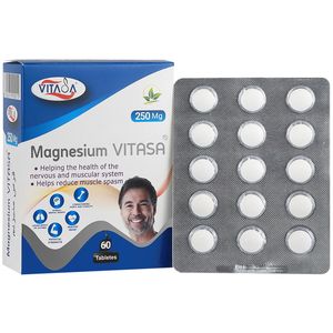 قرص منیزیم ویتاسا  250 میلی گرم بسته 60 عددی