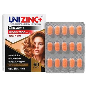 قرص یونی زینک پلاس 30 میلی گرمی ابیان دارو   60 عددی