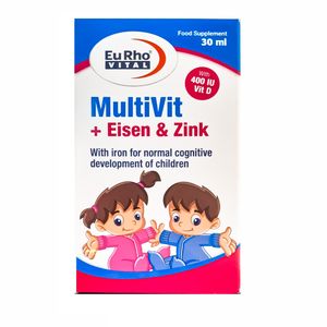 قطره مولتی ویت + آیزن و زینک یورویتال  30 میلی لیتر