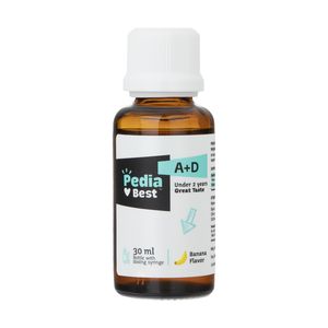 قطره ویتامین آ+د پدیابست با طعم موز   30 میلی لیتر