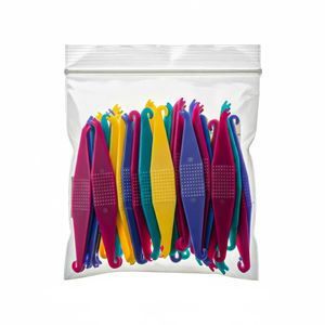 قلاب کش لاتکس ارتودنسی مدل colorful بسته 50 عددی