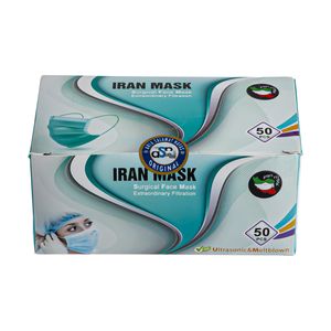 ماسک تنفسی آریا سلامت نفس مدل mlt 4 بسته 50 عددی