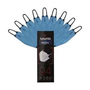 ماسک تنفسی اونلی یو طرح سه بعدی مدل تنفس کد blu 611 بسته 25 عددی