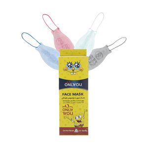 ماسک تنفسی اونلی یو مدل سه بعدی minion 571 بسته 20 عددی