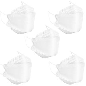 ماسک تنفسی باران مدل پنج لایه سه بعدی kf94 w5 بسته 5 عددی